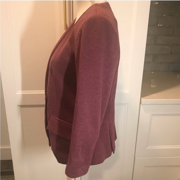 Anthropologie Cartonnier Cornerstone burgundy blazer Sz Sm - Picture 2 of 12